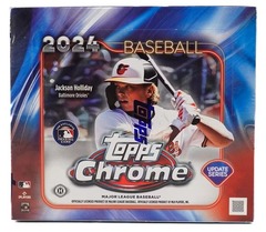 2024 Topps Chrome Update Series MLB Baseball HTA JUMBO Box (3 Autos)